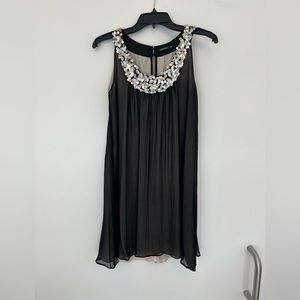 Chiffon dress with sequin detail
